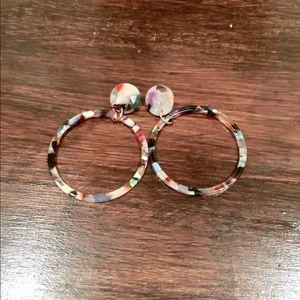 Acrylic Hoop Earrings